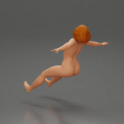 Naked Boldly Riding Through the Air with a Powerful Motorbike Stance - Only-Games