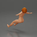 Naked Boldly Riding Through the Air with a Powerful Motorbike Stance - Only-Games