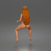 Naked Cowgirl riding calmly on horse enjoying a peaceful countryside journey - Only-Games