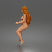 Naked Cowgirl riding calmly on horse enjoying a peaceful countryside journey - Only-Games
