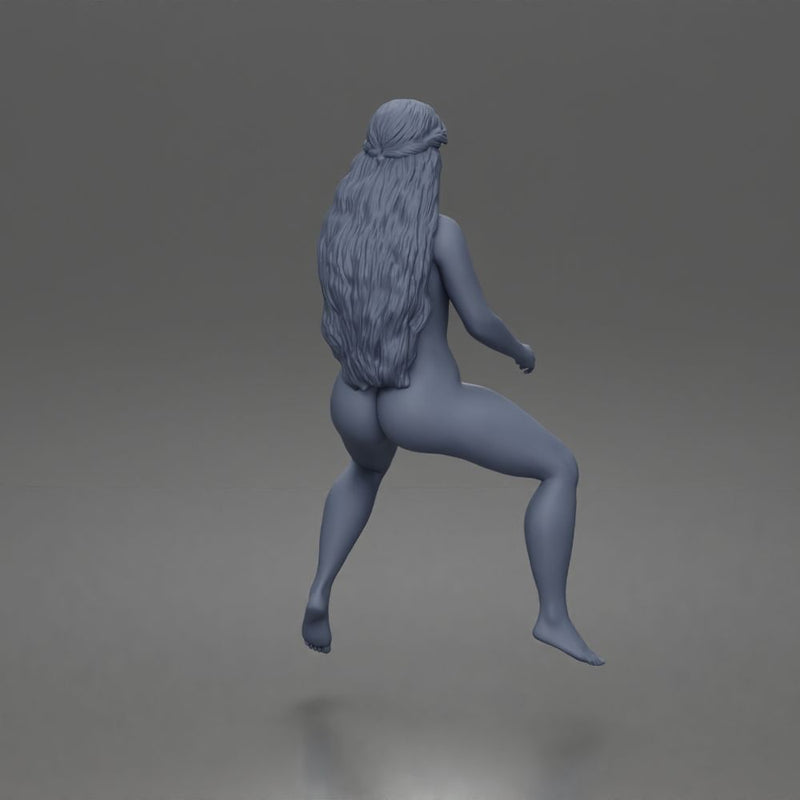 Naked Cowgirl riding calmly on horse enjoying a peaceful countryside journey - Only-Games