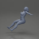 Naked Boldly Riding Through the Air with a Powerful Motorbike Stance - Only-Games