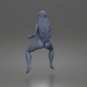 Naked Cowgirl riding calmly on horse enjoying a peaceful countryside journey - Only-Games
