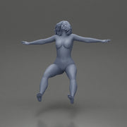 Naked Boldly Riding Through the Air with a Powerful Motorbike Stance - Only-Games