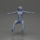 Naked Boldly Riding Through the Air with a Powerful Motorbike Stance - Only-Games