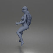 Naked Cowgirl riding calmly on horse enjoying a peaceful countryside journey - Only-Games