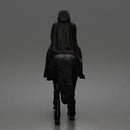 Mysterious hooded rider on dark steed ventures into silent night - Only-Games