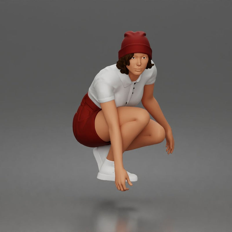 Focused skater crouches low preparing swift ride through city streets - Only-Games