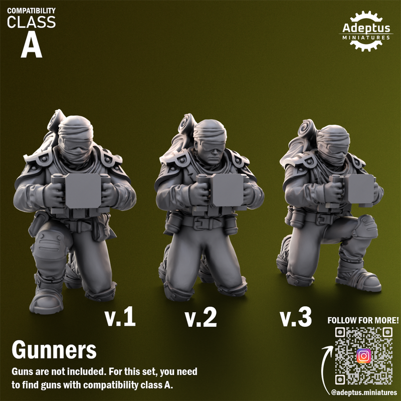 Heavy Weapons Team. Red Dune Regiment. Imperial Guard. Compatibility class A. - Only-Games