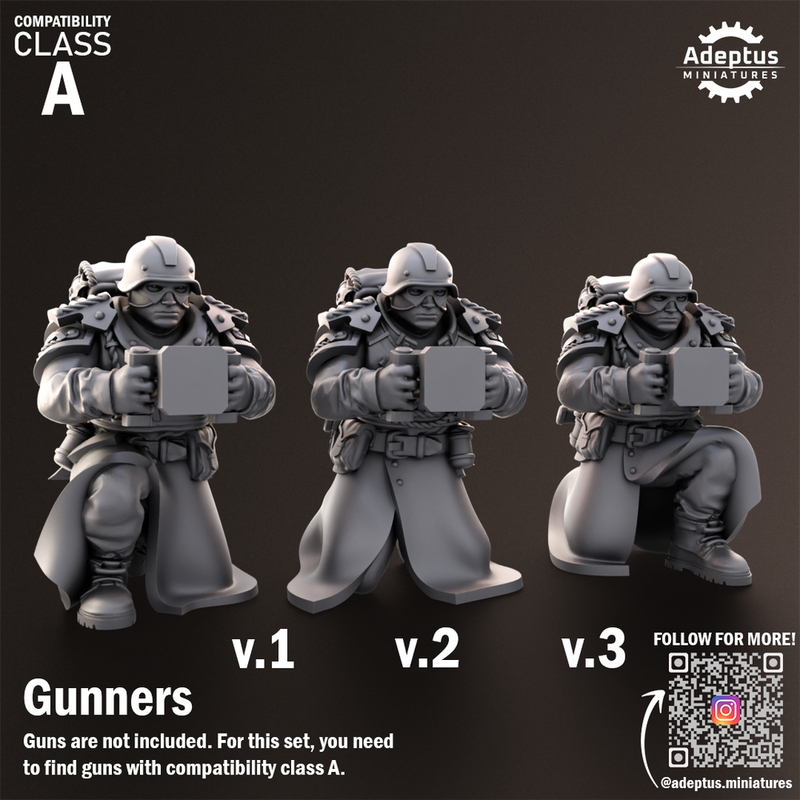 Heavy Weapons Team. Nightcloak Regiment. Imperial Guard. Compatibility class A. - Only-Games