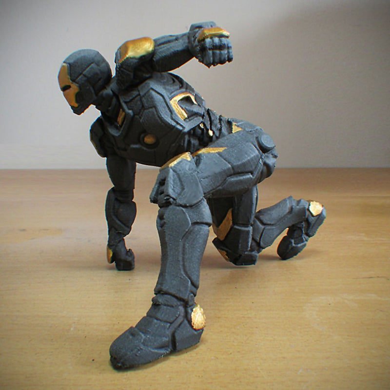 IRONMAN MK42 - Super Hero Landing Pose - 20 CM base