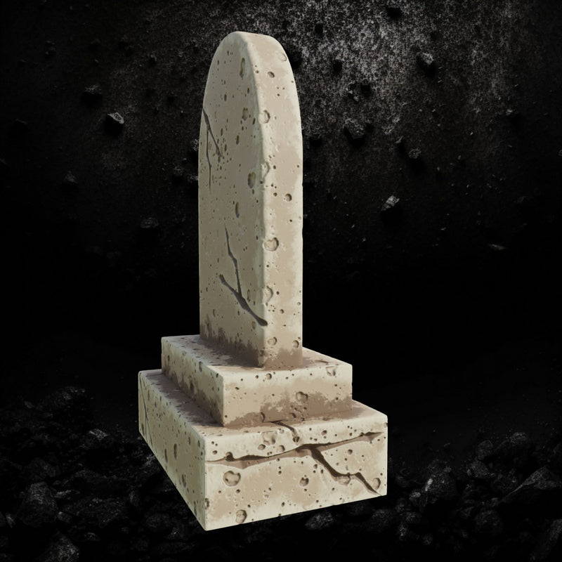 Tombstone 5 - Graveyard Terrain STL, DnD & Wargaming Scenery