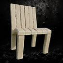 Chair 4 - Rustic Wooden Seat STL for DnD & Wargaming