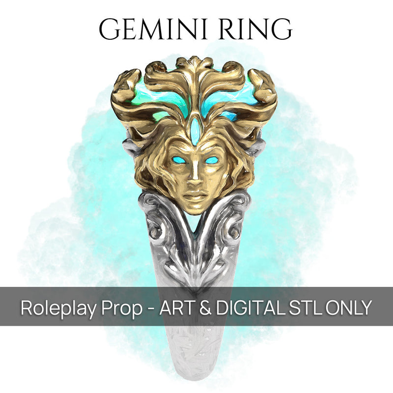 Gemini Ring - D&D Prop - PRESUPPORTED