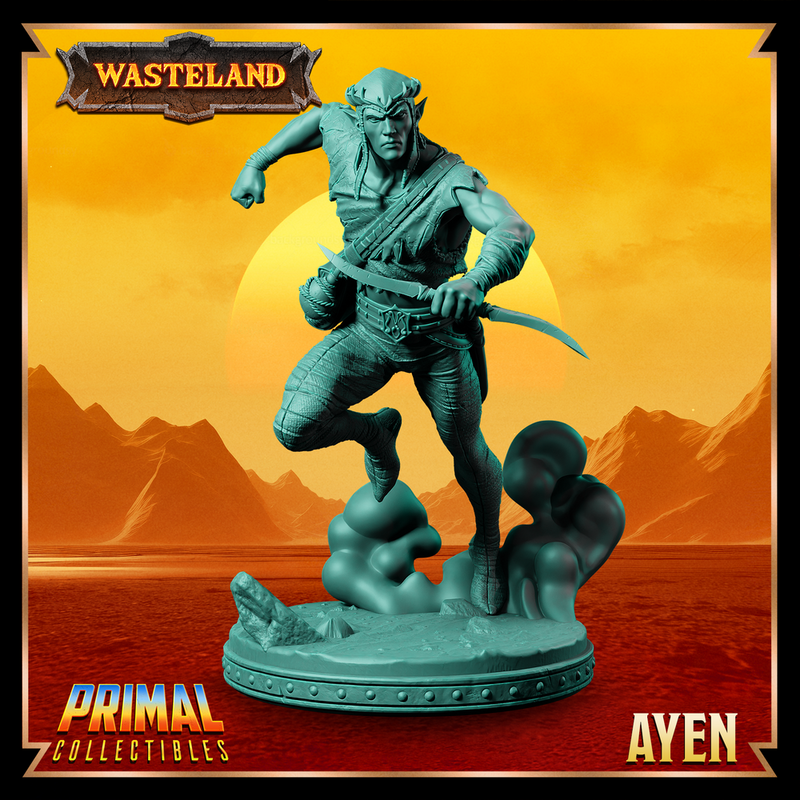 4 miniatures - 32mm - The Sandveil Elves Bundle - Wasteland - Only-Games