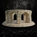 Circular Stone Ruins - Fallen Watchtower Base STL for DnD & Wargaming
