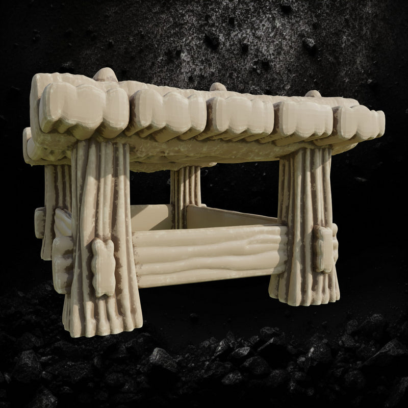 Wood Table 2 - Tavern and Household Furniture STL for DnD & Wargaming