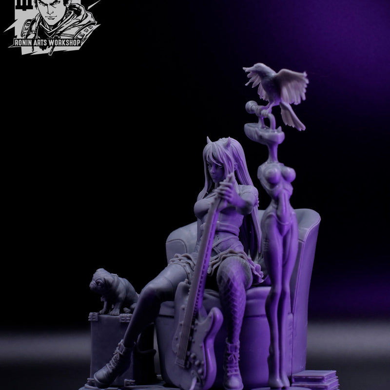 Joan The Muse (NSFW) - 75mm and 120mm Pin-Up - STL only - Only-Games
