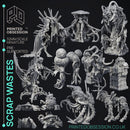 Scrap Waste Creatures - 15 Models - PRESUPPORTED - 32mm Scale