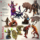 Were Folk - Transforming Creatures - 12 model - PRESUPPORTED - 32mm Scale