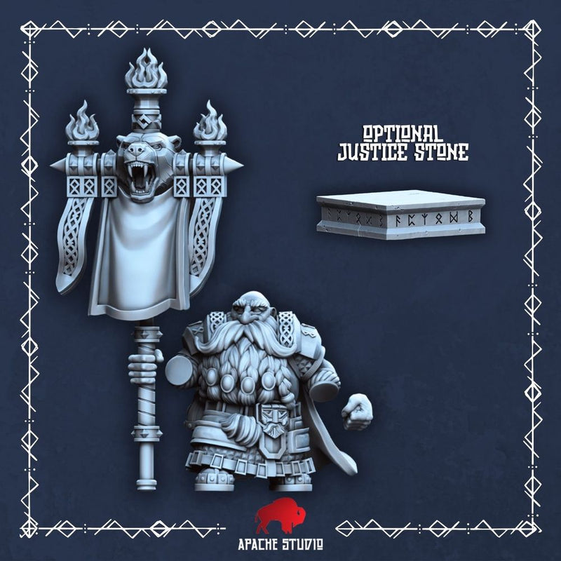 Forgeborn Clan II: Clan Banner Bearer (dwarf unit) - Only-Games
