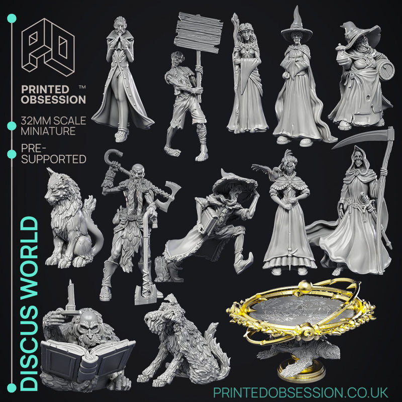The Wondering Discus - 13 Models -  PRESUPPORTED - Illustrated and Stats - 32mm scale