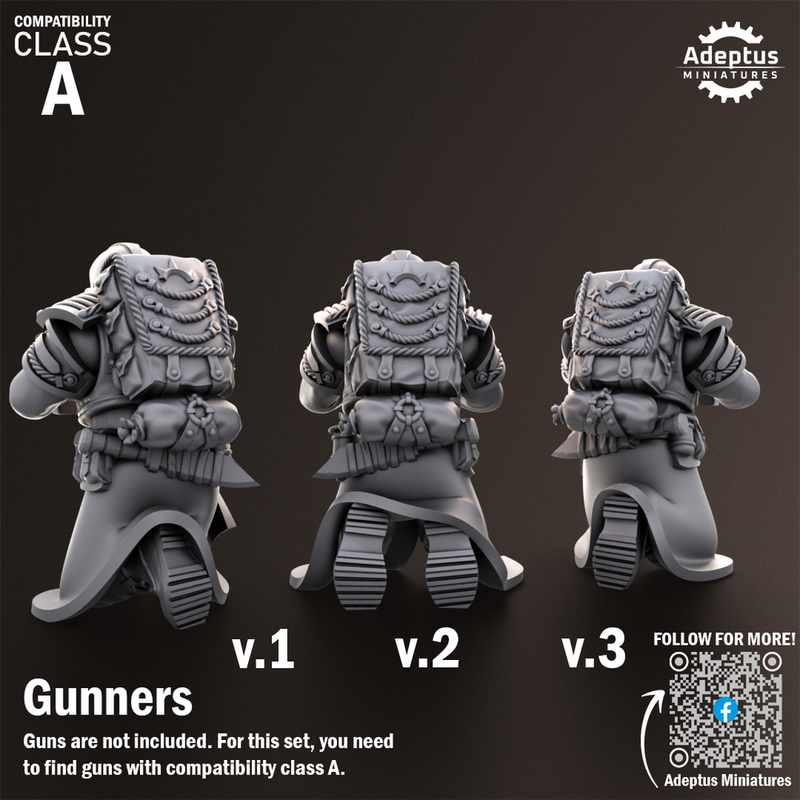 Heavy Weapons Team. Nightcloak Regiment. Imperial Guard. Compatibility class A. - Only-Games