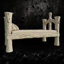 Wood Bed - Tabletop Furniture Terrain STL, DnD & Wargaming Scenery