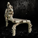 Elvish Bench - Elven Village Furniture STL for DnD & Wargaming