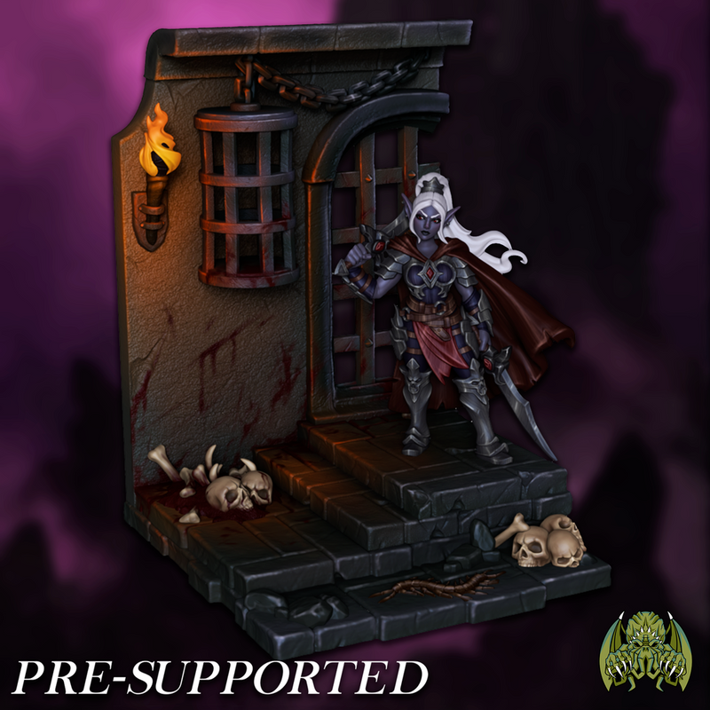 Dark Prison Scenery [PRE-SUPPORTED] Dungeon Castle Diorama - Only-Games