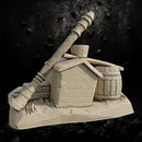 Halfling Barricade 4 - Fantasy Terrain STL, DnD & Wargaming Scenery
