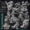 Geckolds - 9 Models -  PRESUPPORTED - Illustrated and Stats - 32mm scale