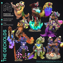 Geckolds - 9 Models -  PRESUPPORTED - Illustrated and Stats - 32mm scale