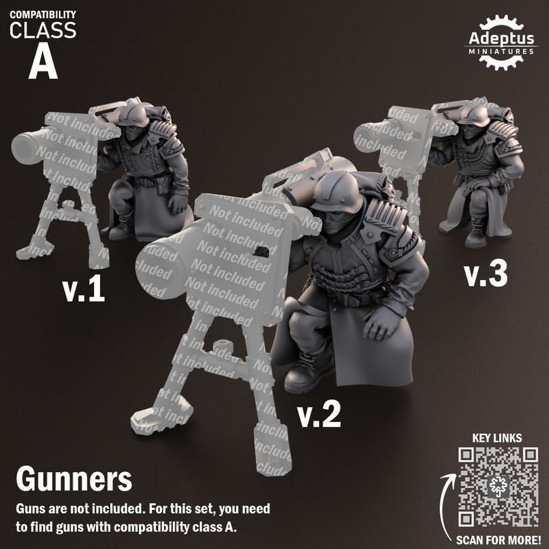 Heavy Weapons Team. Nightcloak Regiment. Imperial Guard. Compatibility class A. - Only-Games