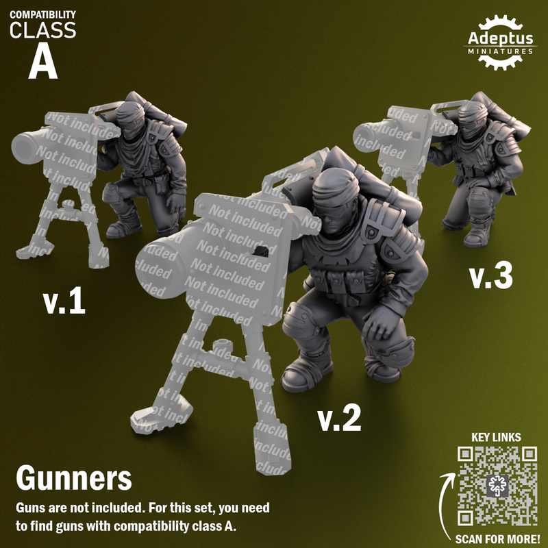 Heavy Weapons Team. Red Dune Regiment. Imperial Guard. Compatibility class A. - Only-Games
