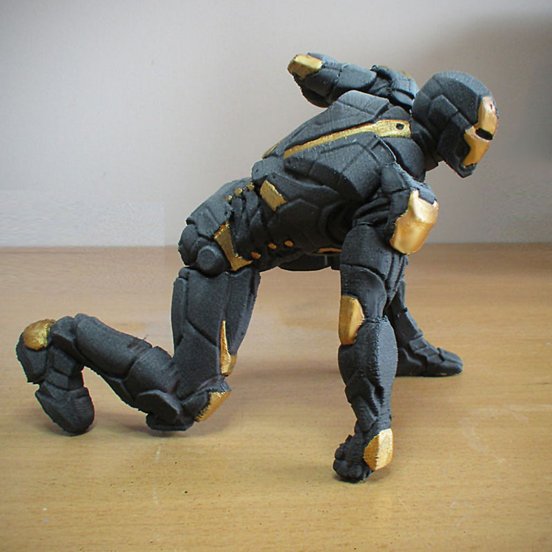 IRONMAN MK42 - Super Hero Landing Pose - 20 CM base