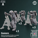 Heavy Weapons Team. Frostguard Regiment. Imperial Guard. Compatibility class A.