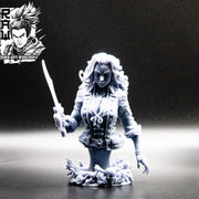 Rosalia The Corsair - Pirate Bust - STL only - Only-Games