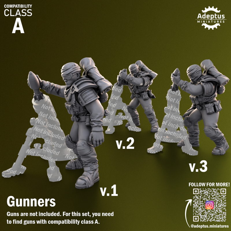 Heavy Weapons Team. Red Dune Regiment. Imperial Guard. Compatibility class A. - Only-Games