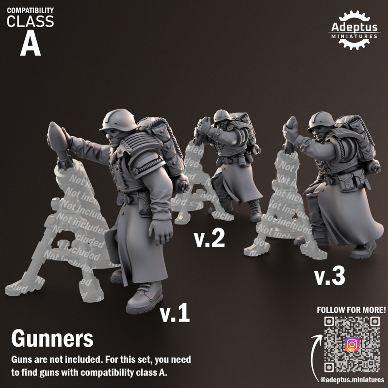 Heavy Weapons Team. Nightcloak Regiment. Imperial Guard. Compatibility class A. - Only-Games