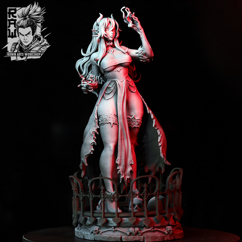 Mina The Bloodmage - 75mm and 120mm Pin Up - STL only - Only-Games