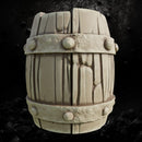Wooden Barrel - Fantasy Scatter Terrain STL for DnD & Wargaming Scenery