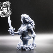 Rosalia The Corsair - Pirate Bust - STL only - Only-Games