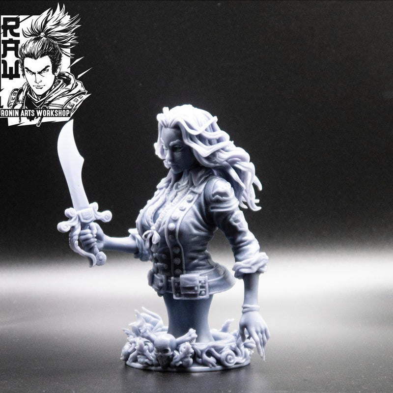 Rosalia The Corsair - Pirate Bust - STL only - Only-Games