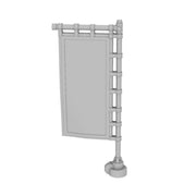 Cyber Samurai Large Back Banner - Only-Games