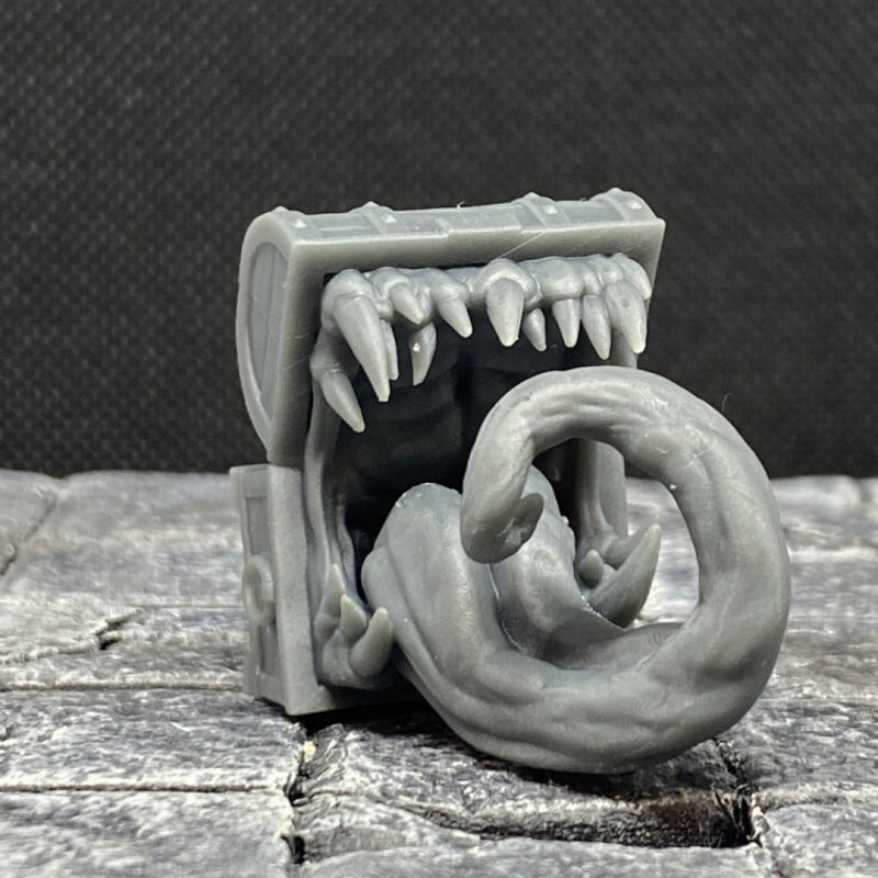 Mimic - Toothy Treasure Chest - Tabletop Miniature (Pre-Supported) - Only-Games