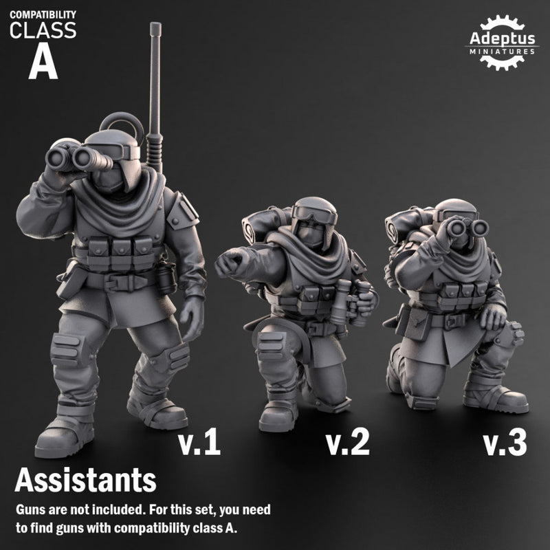 Heavy Weapons Team. Khaleeth Regiment. Imperial Guard. Compatibility class A.