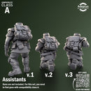 Heavy Weapons Team. Sunscorch Regiment. Imperial Guard. Compatibility class A.