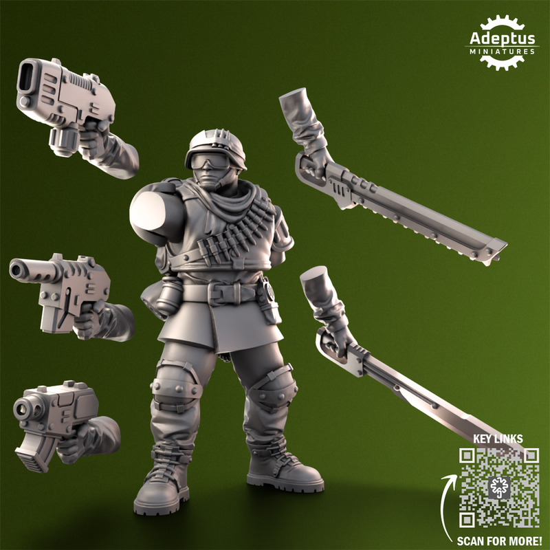 Command squad. Shellcord Troopers. Imperial Guard - Only-Games