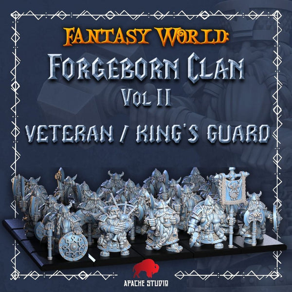 Forgeborn Clan II: Veteran Guard / King's Guard (dwarf unit)